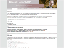 Tablet Screenshot of georgehowarth.org.uk